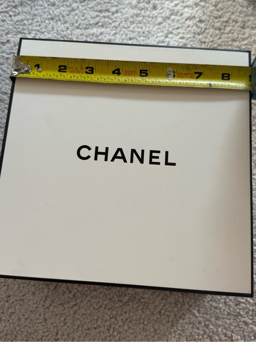 CHANEL White Logo Box